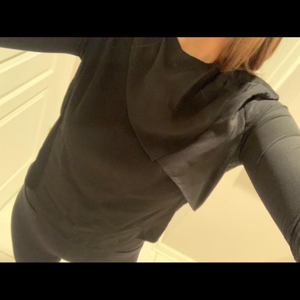 Sandro Black Blouse